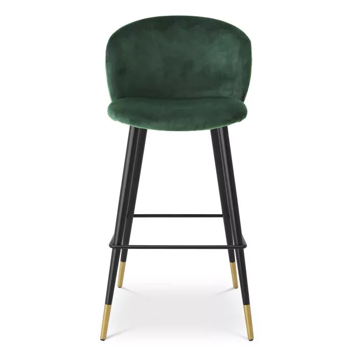 Scaun Stool Volante Roche Dark Green Velvet 115733, Eichholtz
