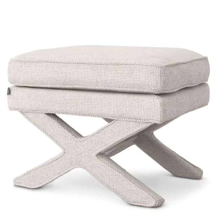 Taburet Ottoman Cordoba Lyssa Off-White 115810, Eichholtz