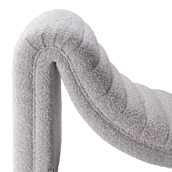 Fotoliu Longue Pioneer Boucle Grey 116132, Eichholtz