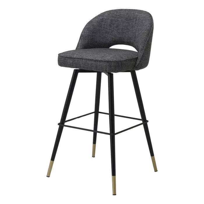 Set Două Scaune Cliff Rocat Black 116202, Eichholtz