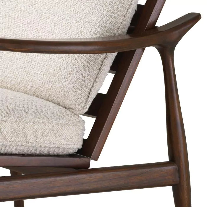 Fotoliu Manzo Classic Boucle Cream 116223, Eichholtz