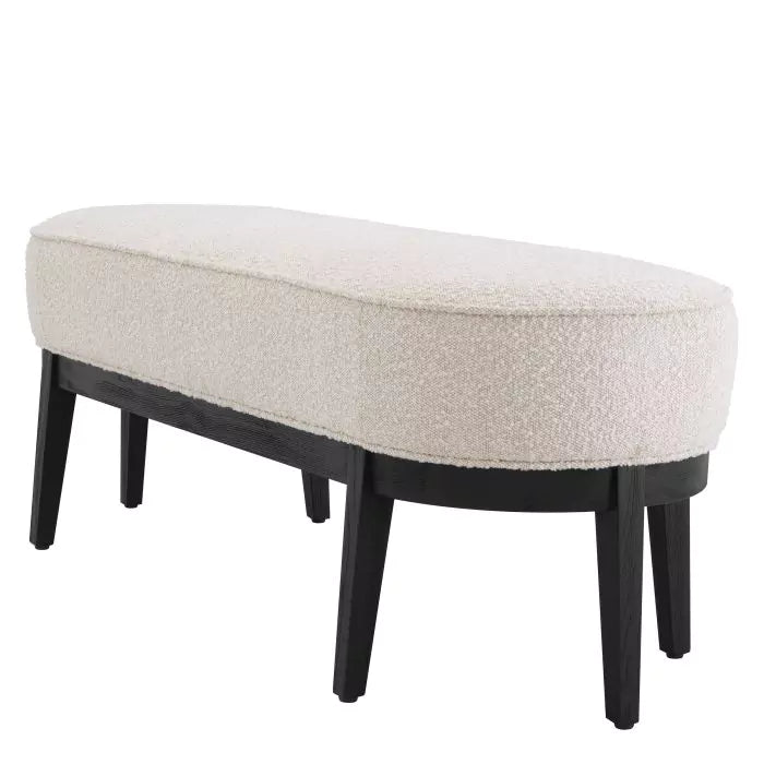 Bancă Jarrett Boucle Cream 116230, Eichholtz