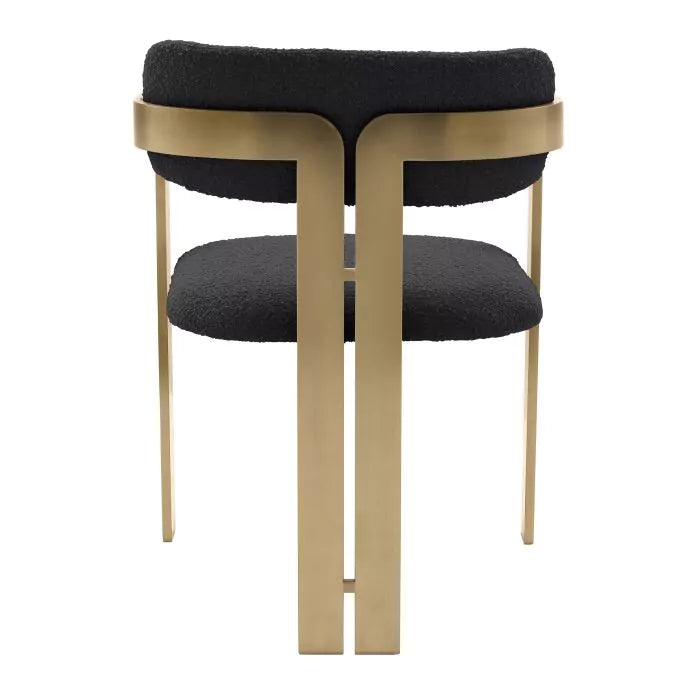 Scaun Dining Donato Boucle Black 116347, Eichholtz