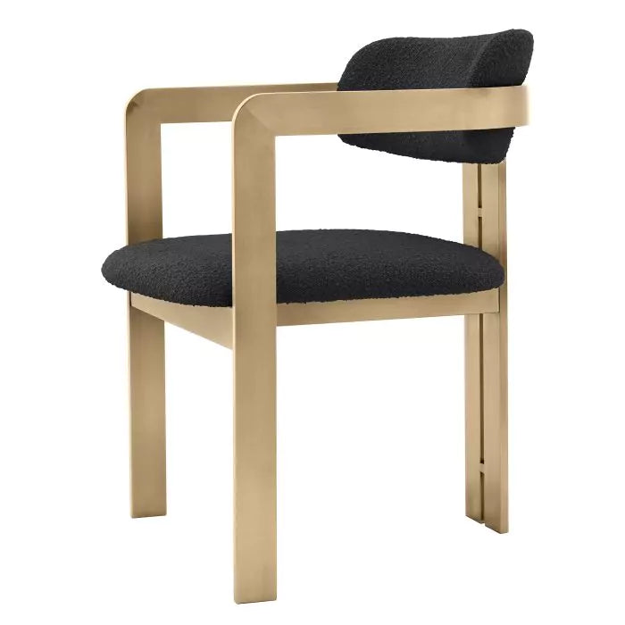 Scaun Dining Donato Boucle Black 116347, Eichholtz