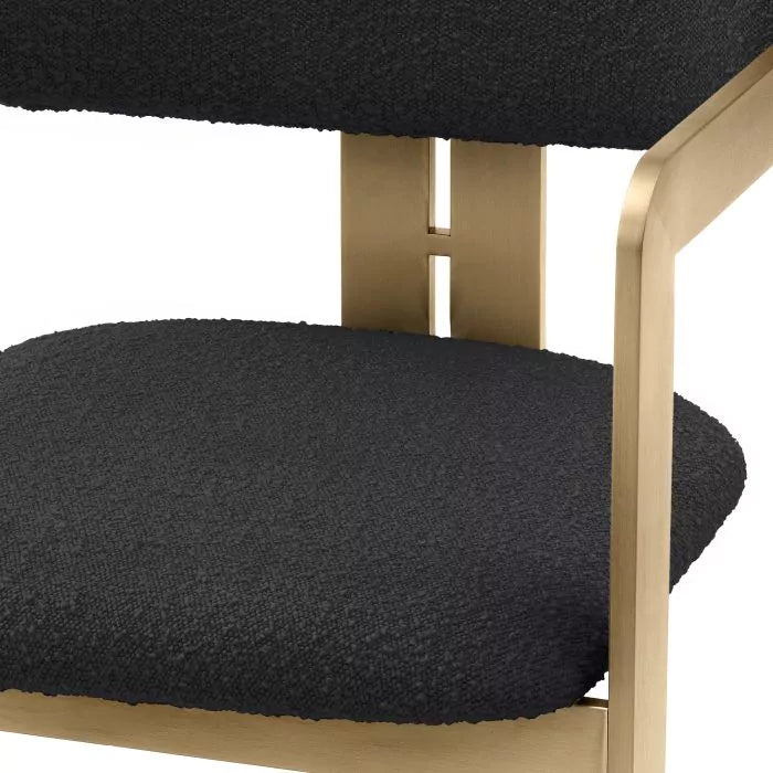 Scaun Dining Donato Boucle Black 116347, Eichholtz