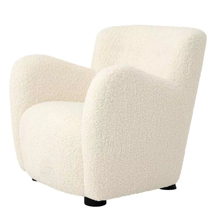 Fotoliu Bixby Faux Shearling Sand 116929, Eichholtz