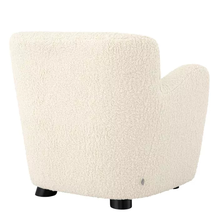 Fotoliu Bixby Faux Shearling Sand 116929, Eichholtz