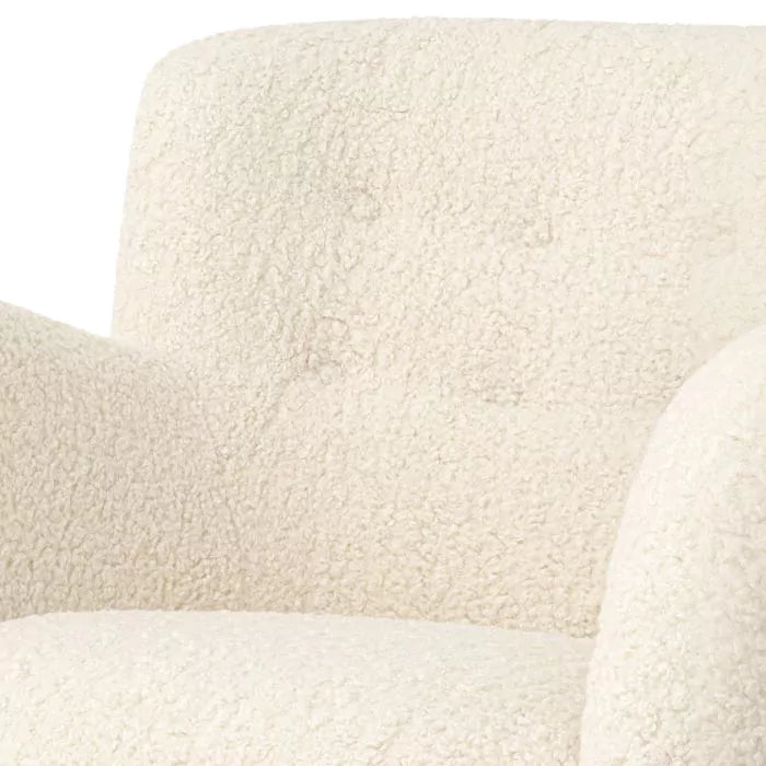 Fotoliu Bixby Faux Shearling Sand 116929, Eichholtz