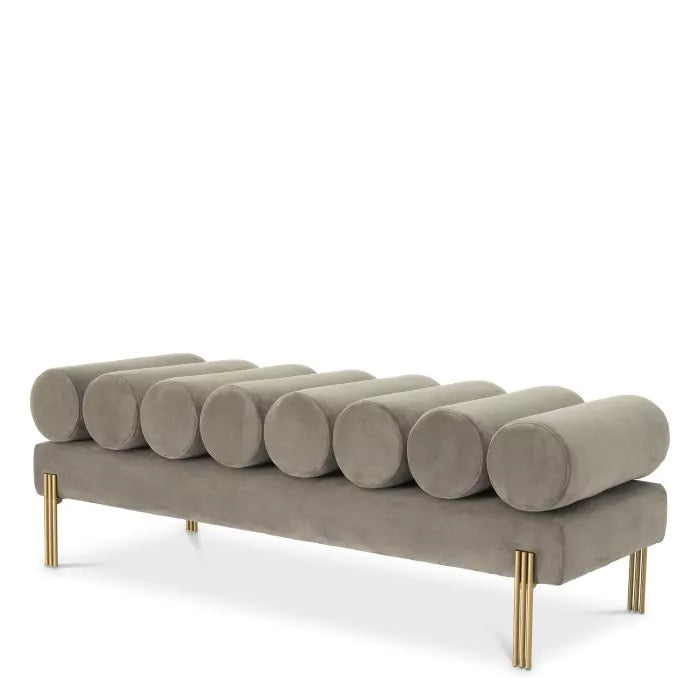 Banca Oxley Savona Vintage Greige Velvet 117005, Eichholtz