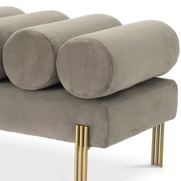 Banca Oxley Savona Vintage Greige Velvet 117005, Eichholtz