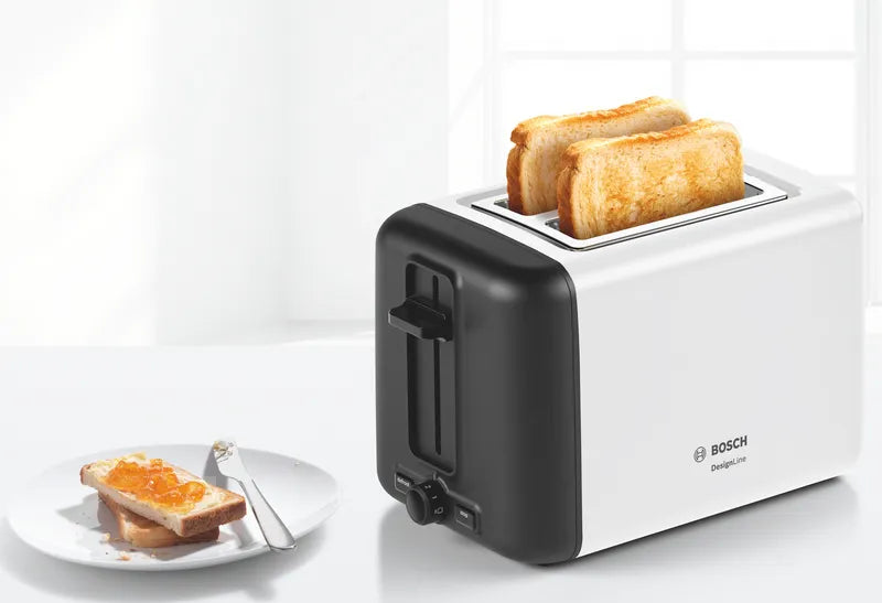 Prăjitor pâine compact DesignLine Alb TAT3P421, Bosch