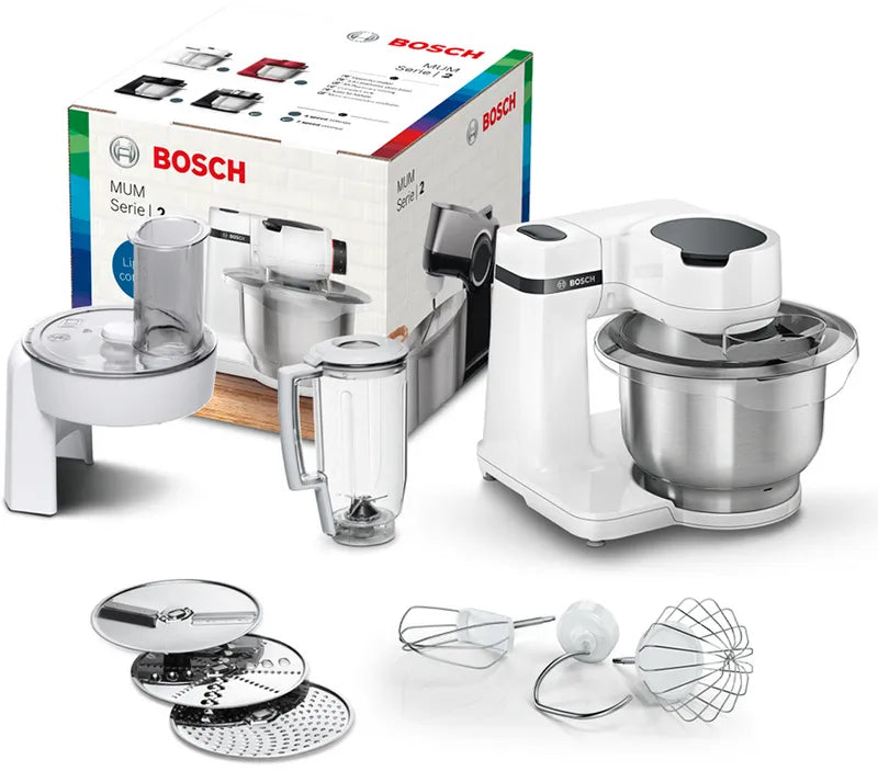 Seria 2 Robot de bucatarie MUM 700 W Alb, Alb MUMS2EW20, Bosch