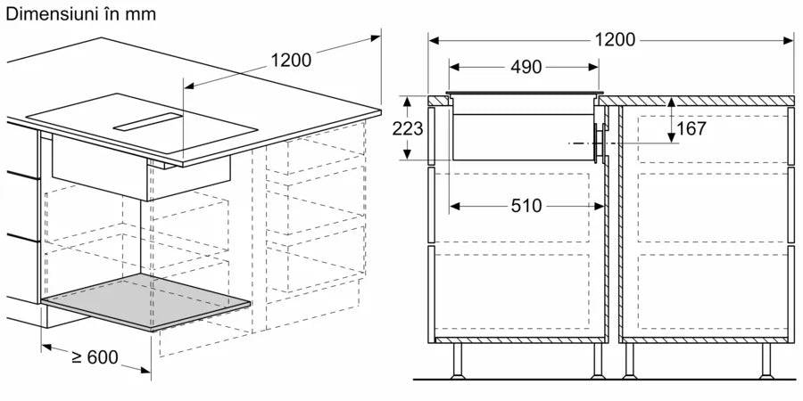 Plită pe inducție cu sistem de ventilare integrat 80 cm Flex Design V68YYX4C0, Neff