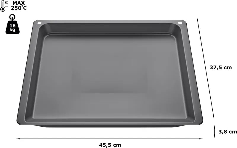 Tavă universală 38 x 455 x 375 mm fără PTFE și PFAS Z11AU15A0, Neff