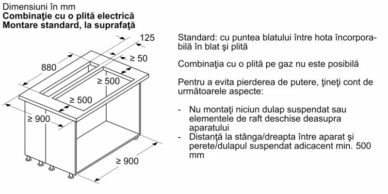Hotă încorporabilă in blat 90 cm Flex Design I98WMM1Y7, Neff