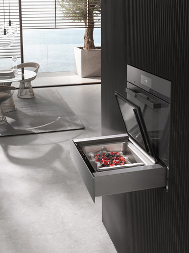Aparat de vidat integrat fara maner EVS 7010 Negru Obsidian, Miele