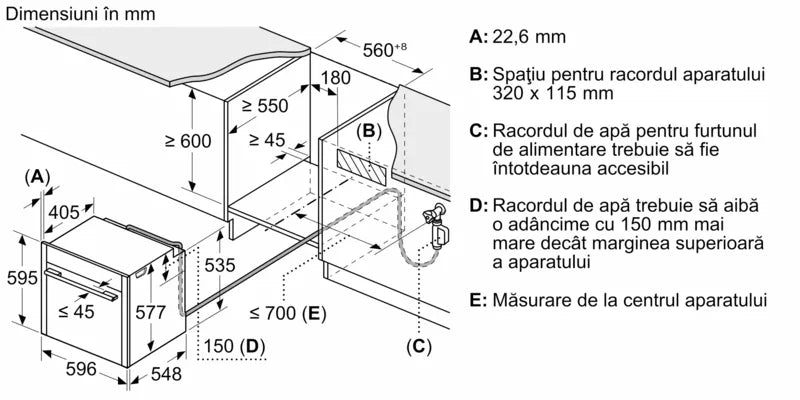 Cuptor încorporabil cu funcție de abur 60 x 60 cm Flex Design B69FY5CX0, Neff