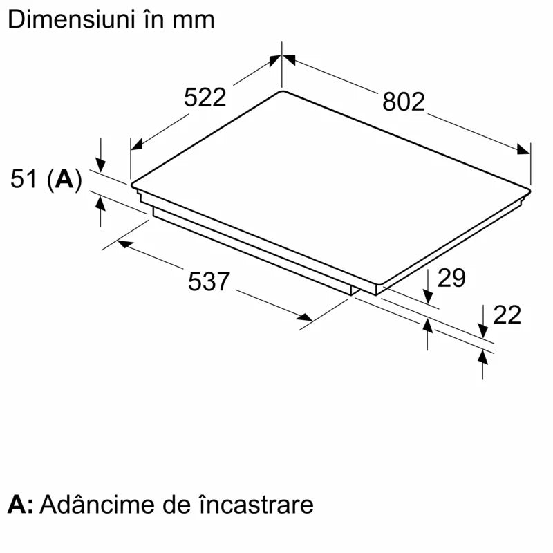 Seria 6 Plită cu inducție 80 cm PXE831HC1E, Bosch