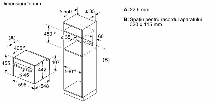 Cuptor compact cu funcție de abur, încorporabil 60 x 45 cm Flex Design C29FY5CY0, Neff