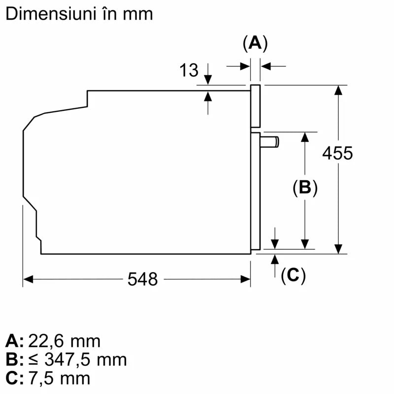 Cuptor compact multifuncțional cu opțiune de microunde, încorporabil 60 x 45 cm Flex Design C29MS3AY0, Neff
