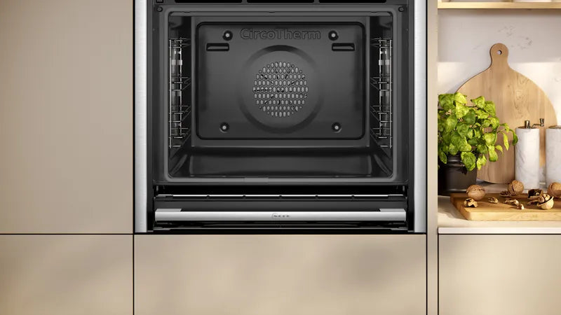 Cuptor multifuncțional cu opțiune de aburi, încorporabil 60 x 60 cm Inox B64VT73N0, Neff