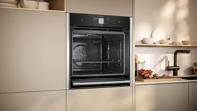 Cuptor multifuncțional cu opțiune de aburi, încorporabil 60 x 60 cm Inox B64VT73N0, Neff