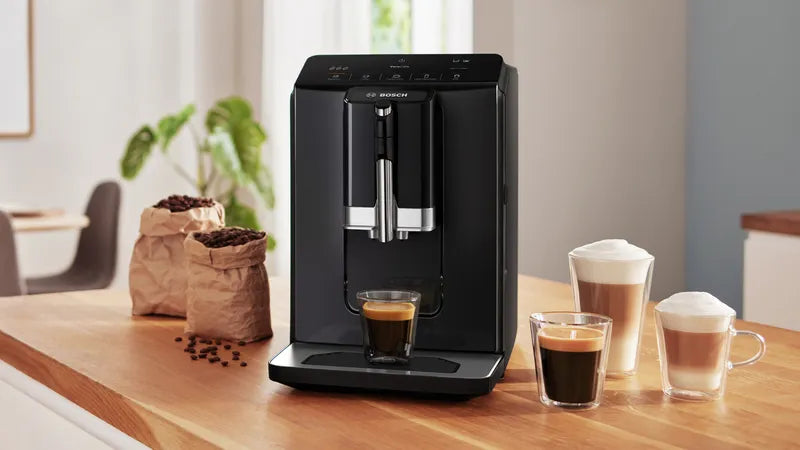 Espressor automat VeroCafe Piano black, Rezervor de apă detașabil TIE20119, Bosch