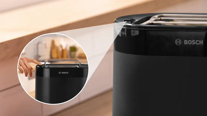 Prăjitor pâine compact MyMoment Black TAT2M123, Bosch