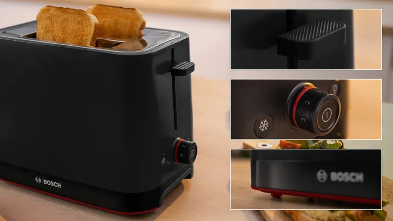 Prăjitor pâine compact MyMoment Black TAT3M123, Bosch