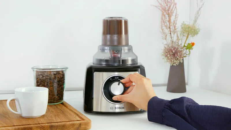 Robot de bucătărie MultiTalent 3 Plus 900 W Black, Brushed stainless steel MCM3PM386, Bosch