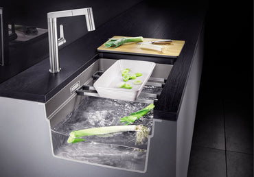 Chiuveta de bucatarie Etagon 525176, silgranit Cafea, 730 x 460 mm, Blanco