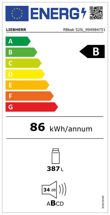 Frigider vertical cu BioFresh RBbsb 525i Prime, Liebherr