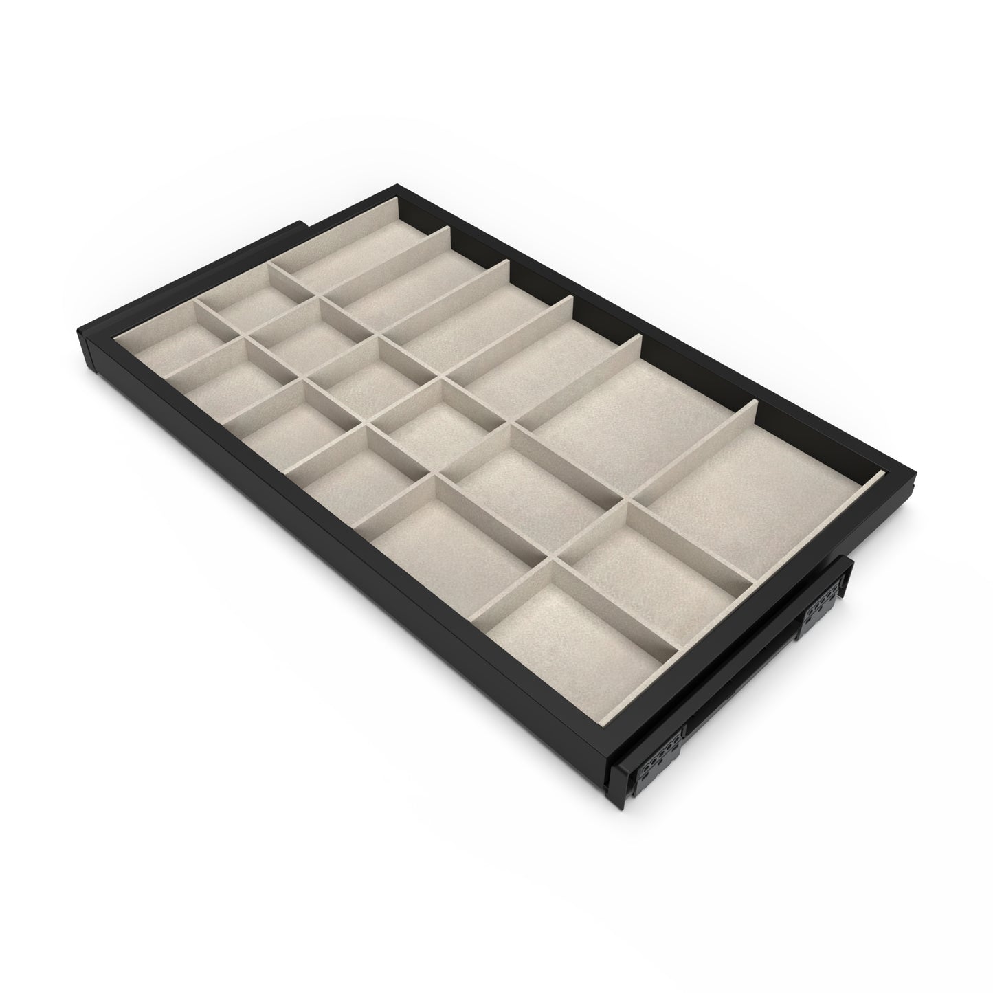 Kit sertar organizator cu inchidere lenta pentru dulap, 800mm, Emuca