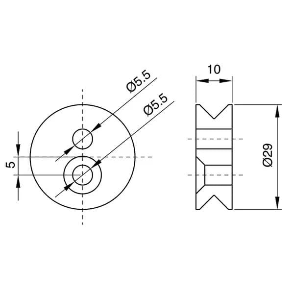 Oglinda simpla luft 10 mm Patrata - Reyze