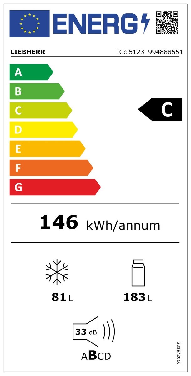 Combină frigorifică integrabilă cu EasyFresh şi SmartFrost ICc 5123 Plus, Liebherr