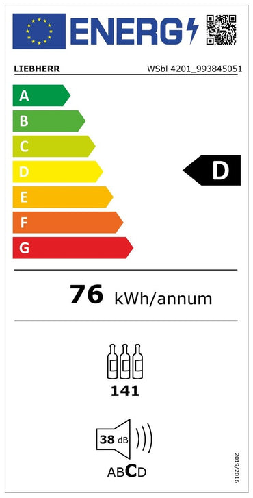 Frigider de depozitare a vinurilor, WSbl 4201 GrandCru, Liebherr