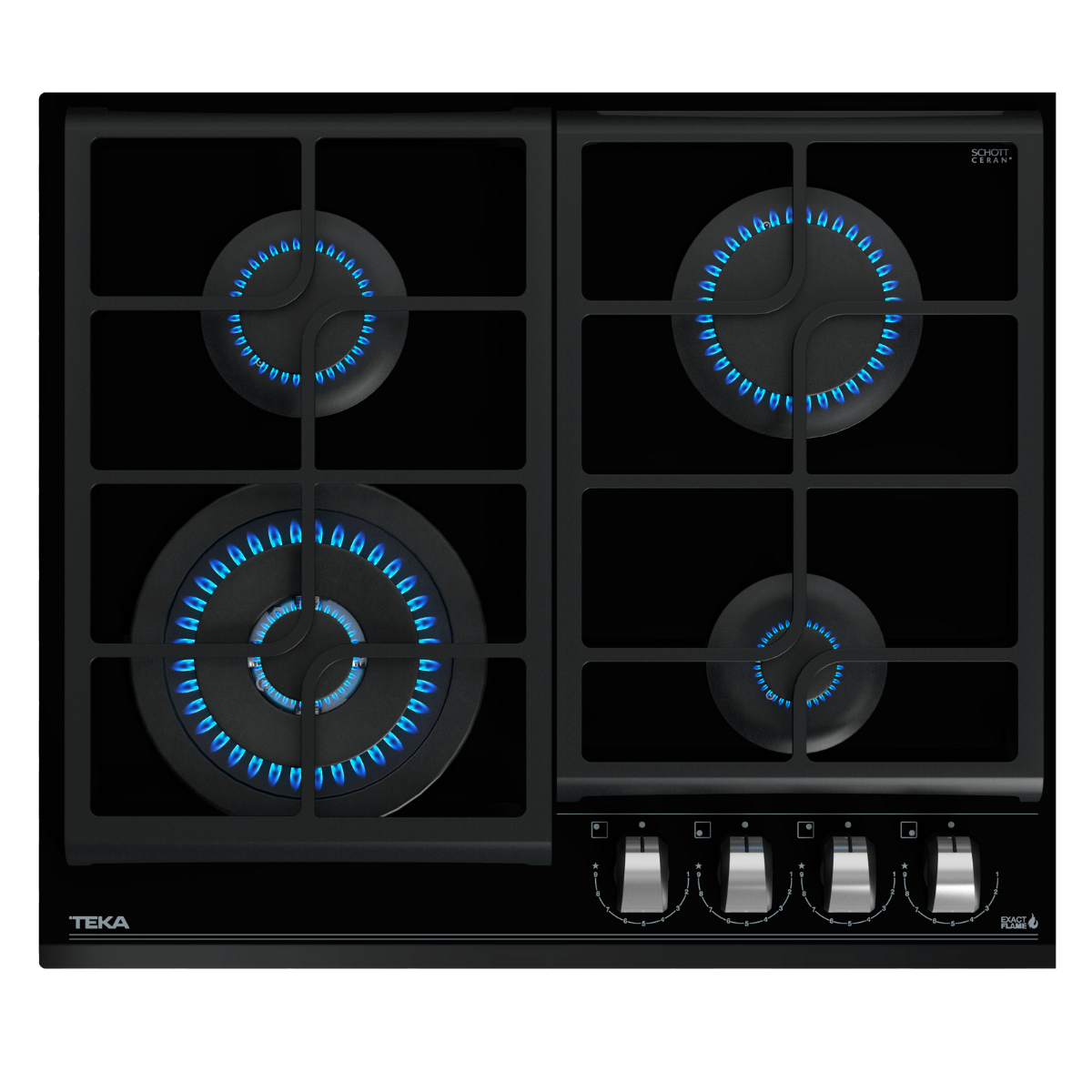 Plita gaz incorporabila GZC 64320 XBC, Teka