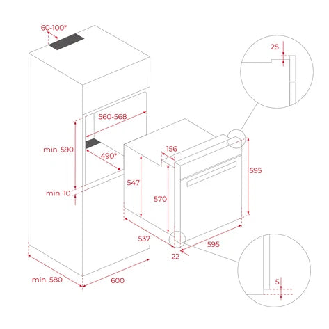 Cuptor incorporabil HLB 85-G1 P BM Maestro Pizza, Teka