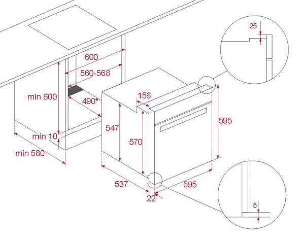 Cuptor incorporabil HLB 85-G1 P BM Maestro Pizza, Teka