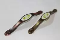 Maner Selvi Trandafir Alb+Verde 128mm Antic