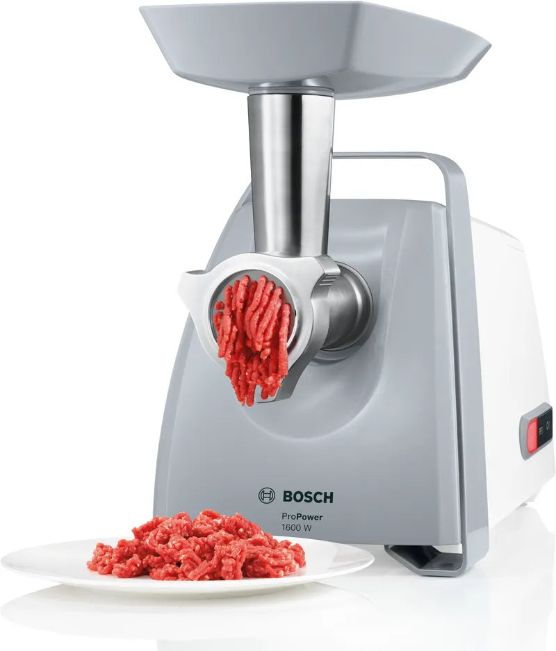 Tocător de carne ProPower 1600 W Alb, Window grey MFW45020, Bosch