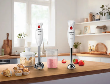 Mixer vertical CleverMixx 400 W Alb, deep red MSM24500, Bosch