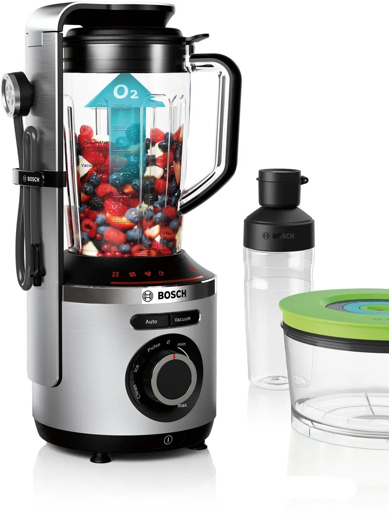 Seria 8 Blender cu vacuum VitaPower 1000 W Silver (Argintiu) MMBV625M, Bosch