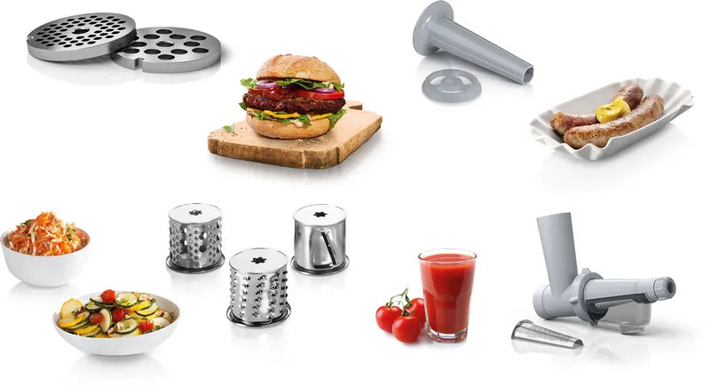 Tocător de carne SmartPower 1500 W Alb, Alb MFW2517W, Bosch
