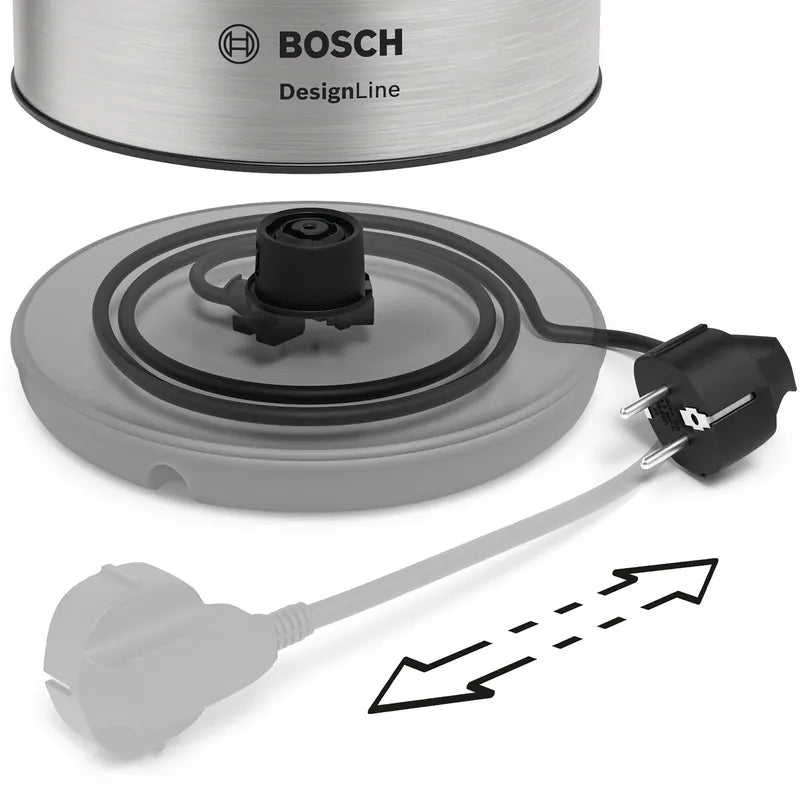 Fierbător de apă DesignLine Inox TWK3P420, Bosch
