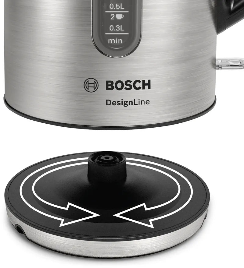 Fierbător de apă DesignLine Inox TWK4P440, Bosch