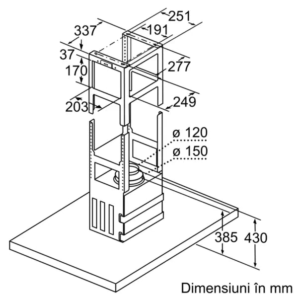 Hotă insulă 90 cm Inox I96BMP5N0, Neff