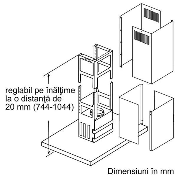 Hotă insulă 90 cm Inox I96BMP5N0, Neff