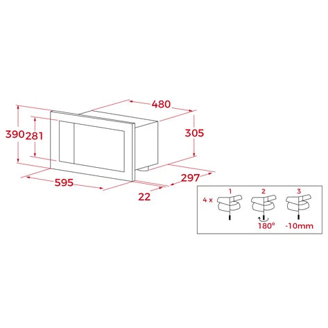 Cuptor cu microunde incorporabil ML 8200 BIS WH, Teka