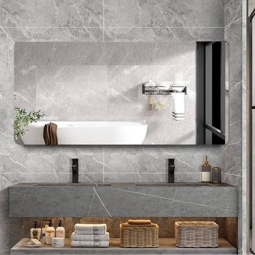 Oglinda simpla lipire prin adeziv Orizontala colturi rotunjite R85 mm, Reyze